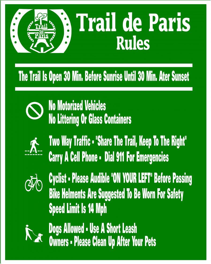 Trail de Paris Trail Rules